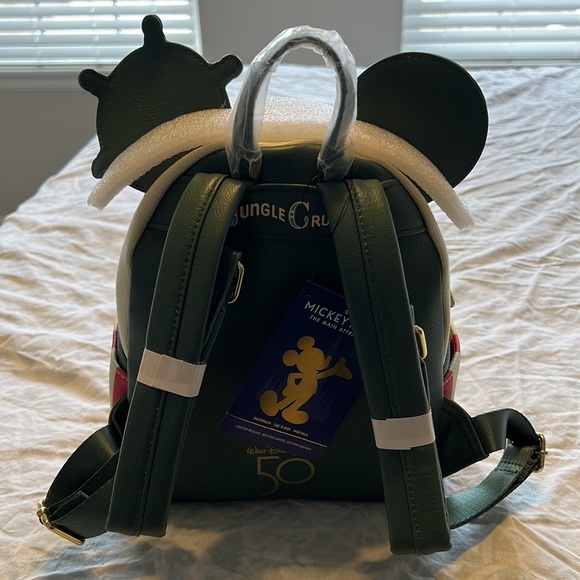 Loungefly Jungle Cruise Mickey Mouse the Main Attraction Mini Backpack - Picture 5 of 5